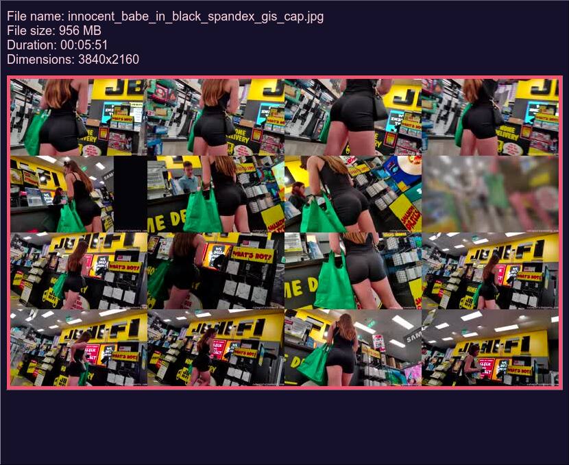 Innocent Babe In Black Spandex Candidgirlz Premium Collection