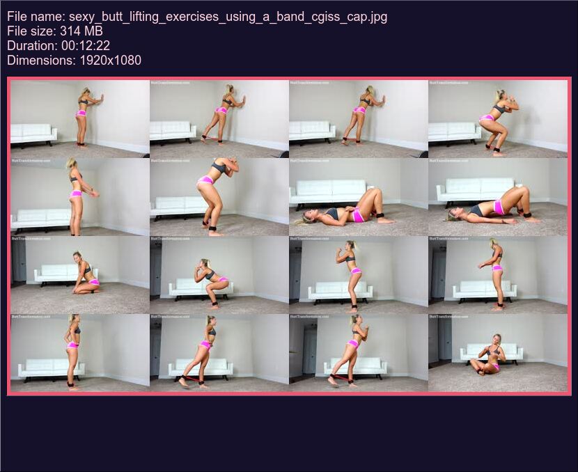 Sexy Butt Lifting Exercises Using A Band