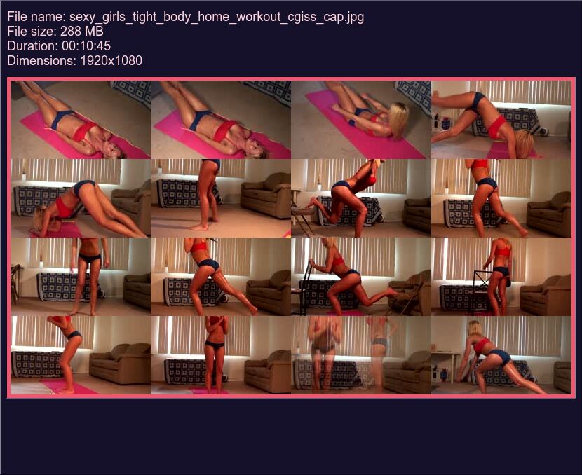 Sexy Girls Tight Body Home Workout