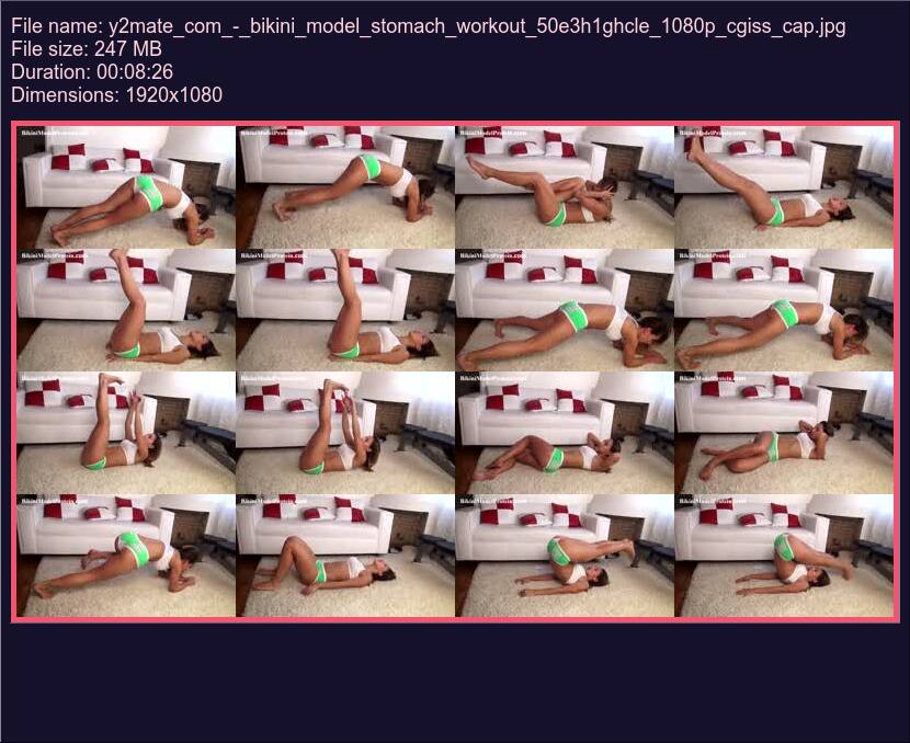 Y 2 Mate Com Bikini Model Stomach Workout 50 E 3 H 1 Ghcle 1080 P