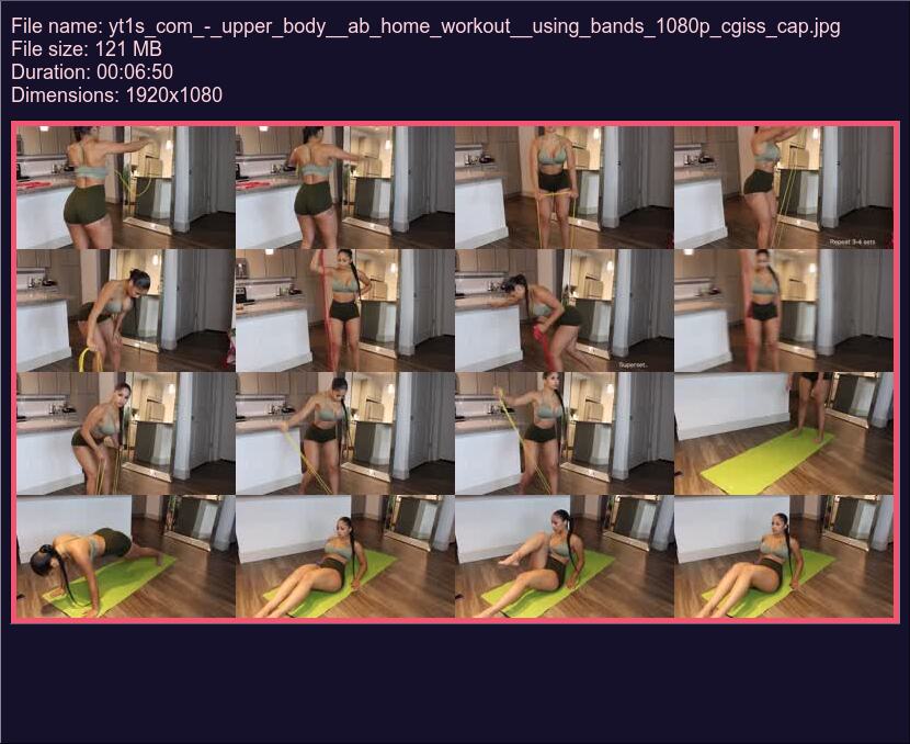 Yt 1 S Com Upper Body Ab Home Workout Using Bands 1080 P