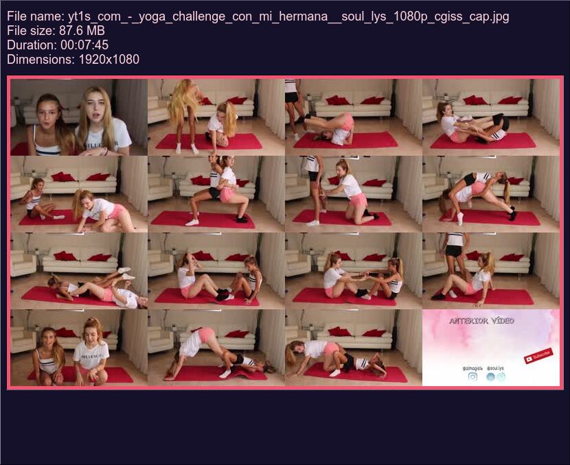 Yt 1 S Com Yoga Challenge Con Mi Hermana Soul Lys 1080 P