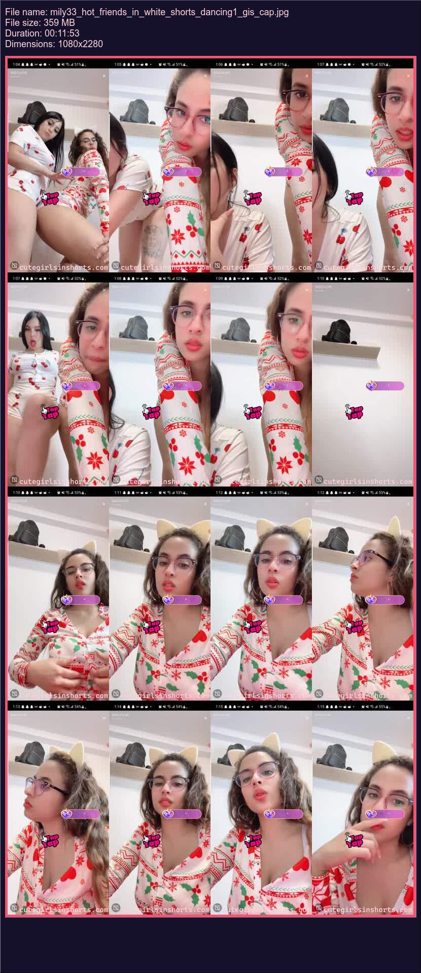 Mily 33 Hot Friends In White Shorts Dancing 1