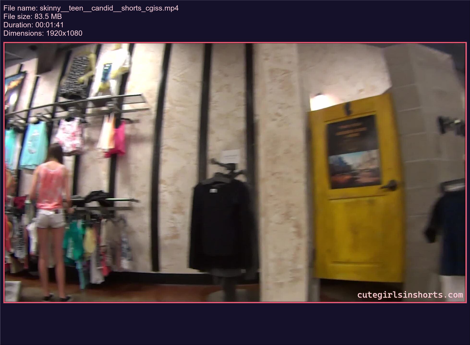 Skinny Teen Candid Shorts