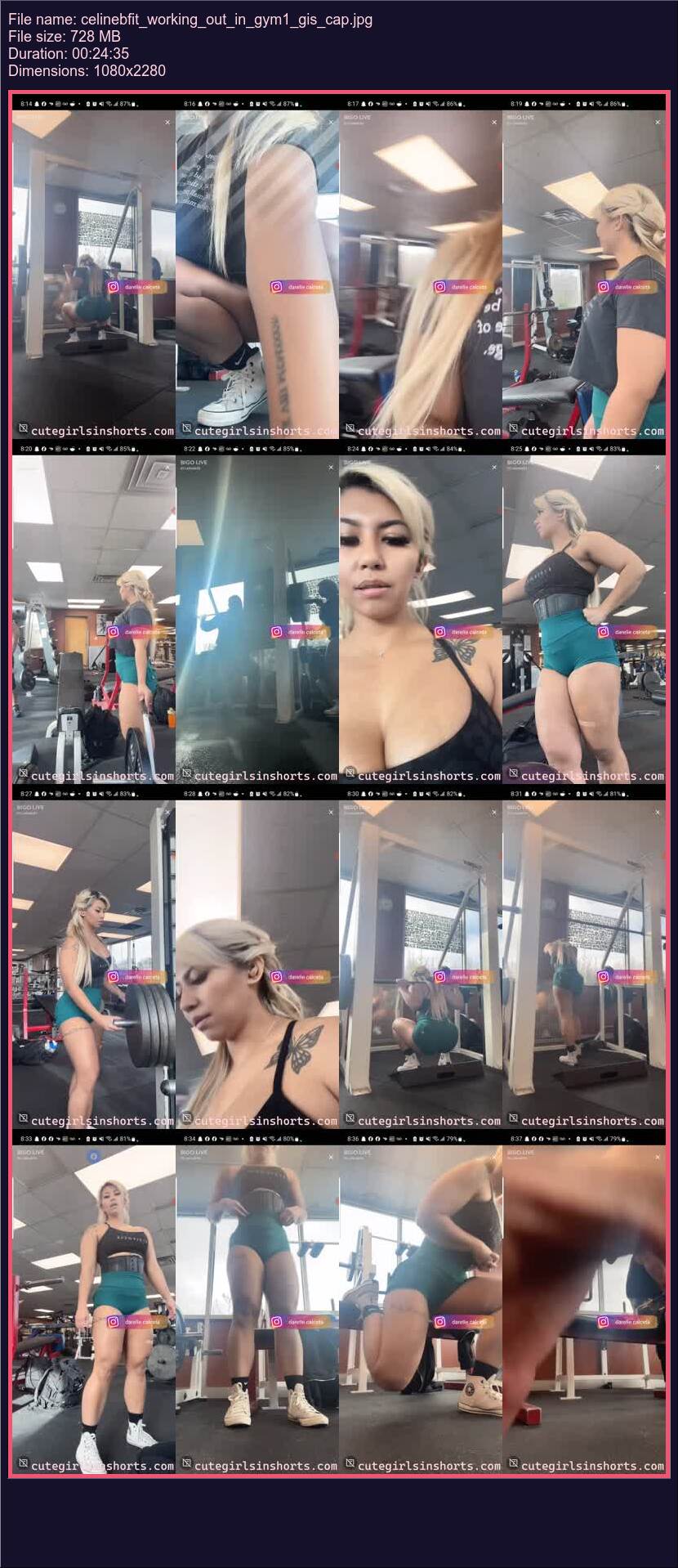 Celinebfit Working Out In Gym 1