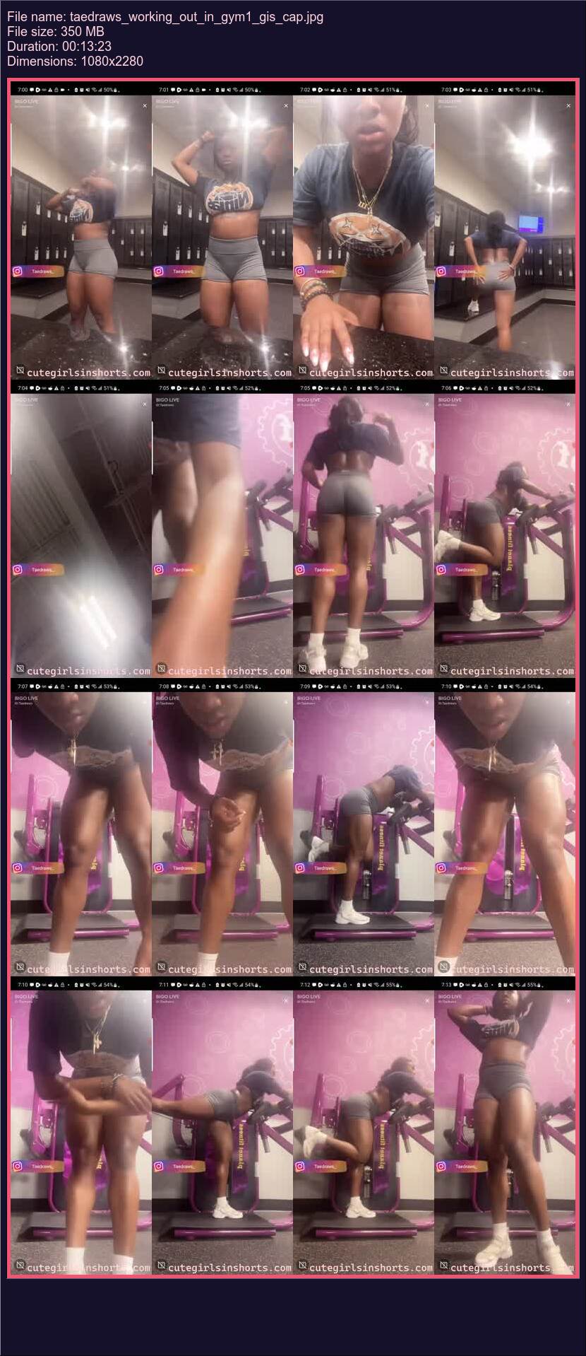 Taedraws Working Out In Gym 1