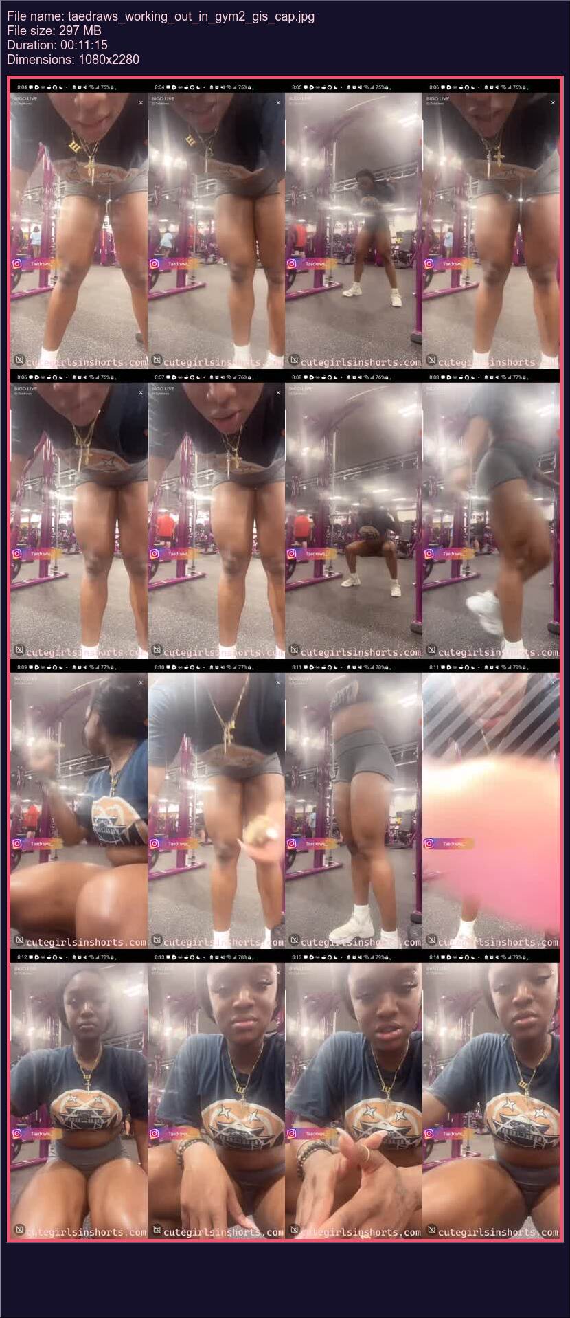 Taedraws Working Out In Gym 2