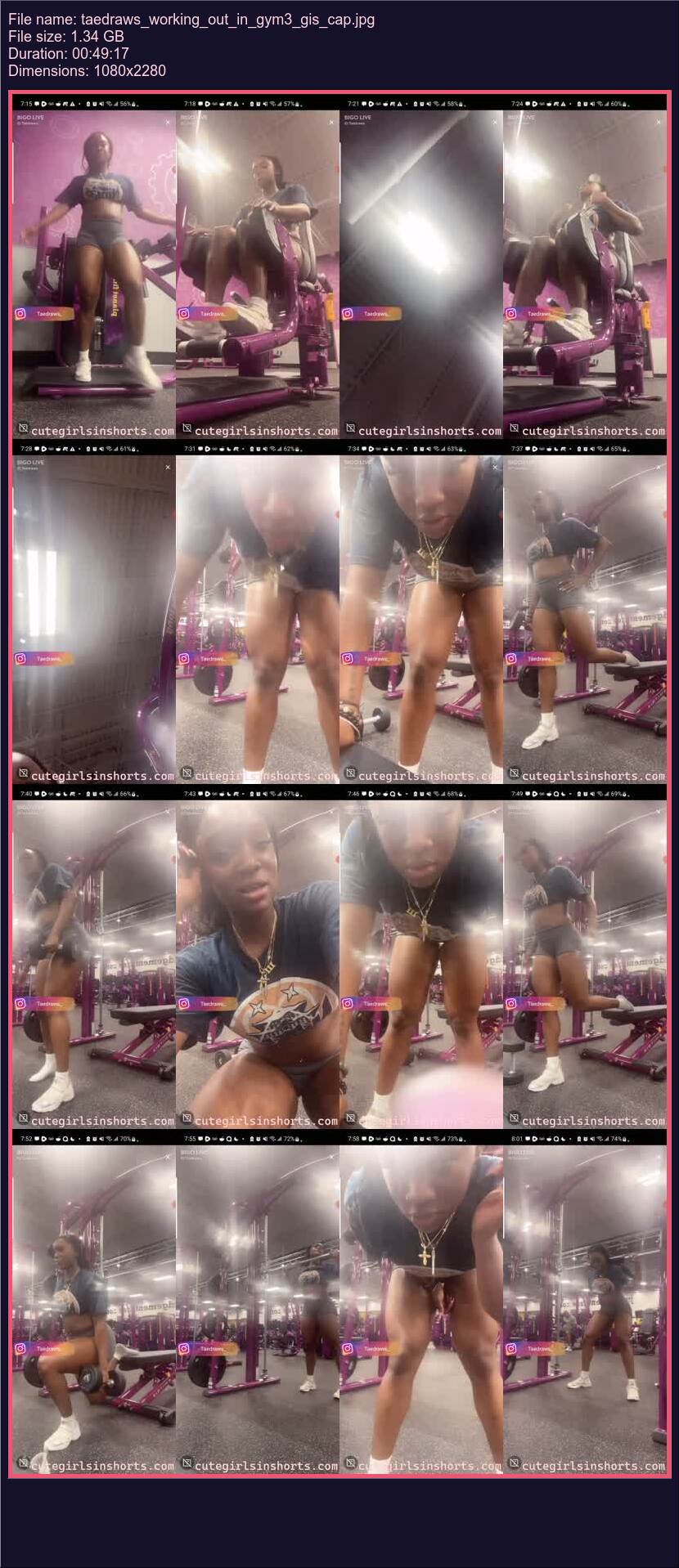 Taedraws Working Out In Gym 3