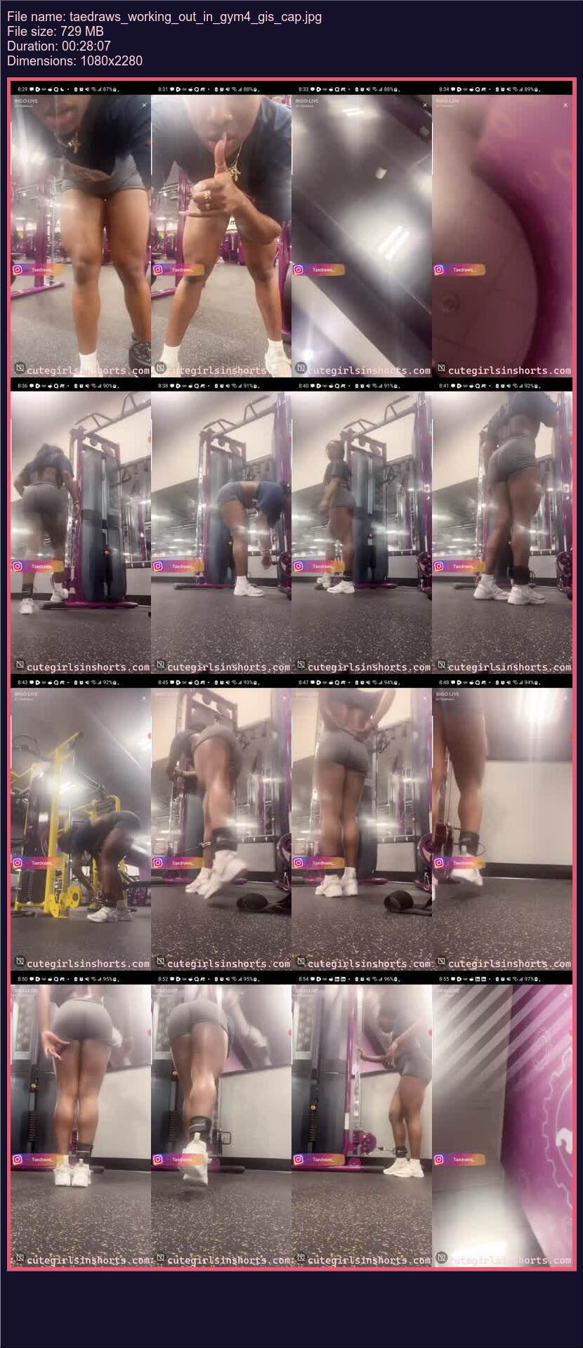 Taedraws Working Out In Gym 4