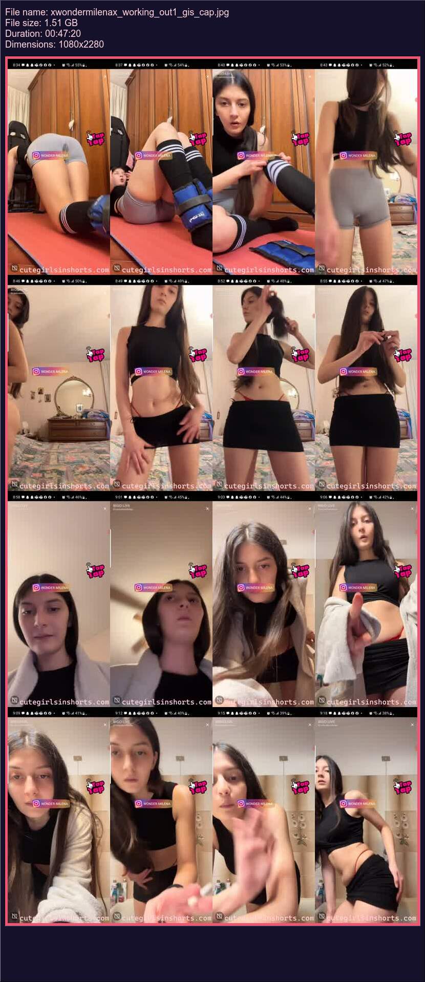 Xwondermilenax Working Out 1