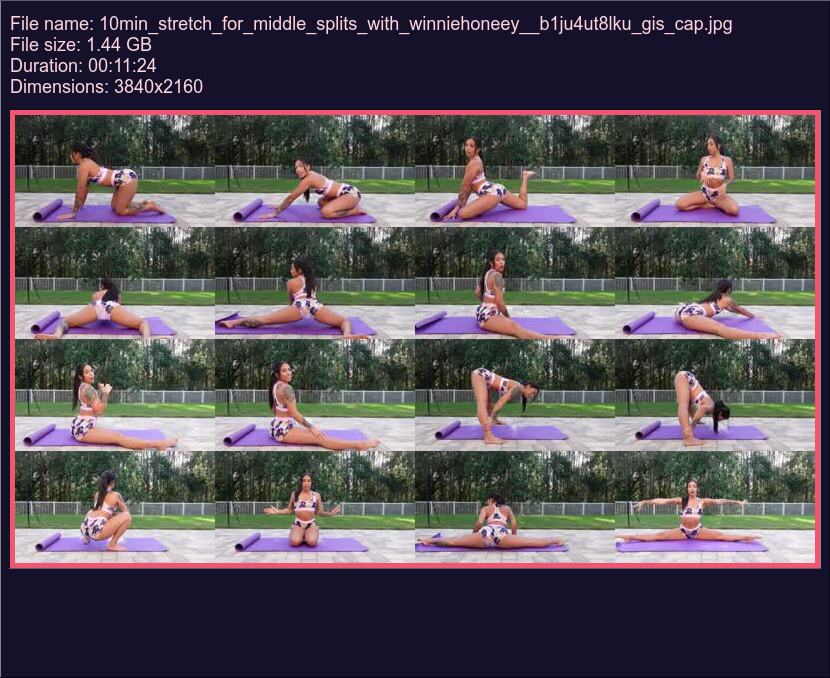 10 Min Stretch For Middle Splits With Winniehoneey B 1 Ju 4 Ut 8 Lku