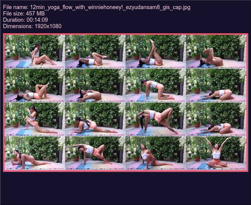 12 Min Yoga Flow With Winniehoneey Ezyudansam 8