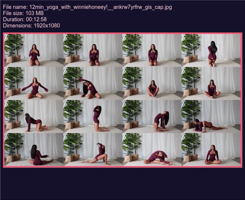 12 Min Yoga With Winniehoneey Ankrw 7 Yrfrw