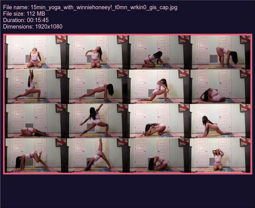 15 Min Yoga With Winniehoneey T 0 Mn Wrkin 0