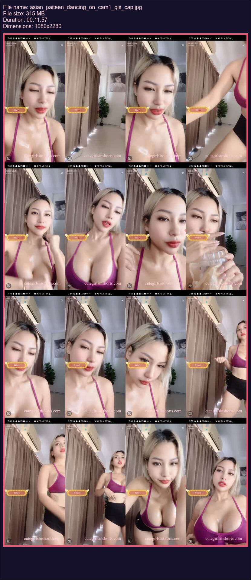 Asian Paiteen Dancing On Cam 1