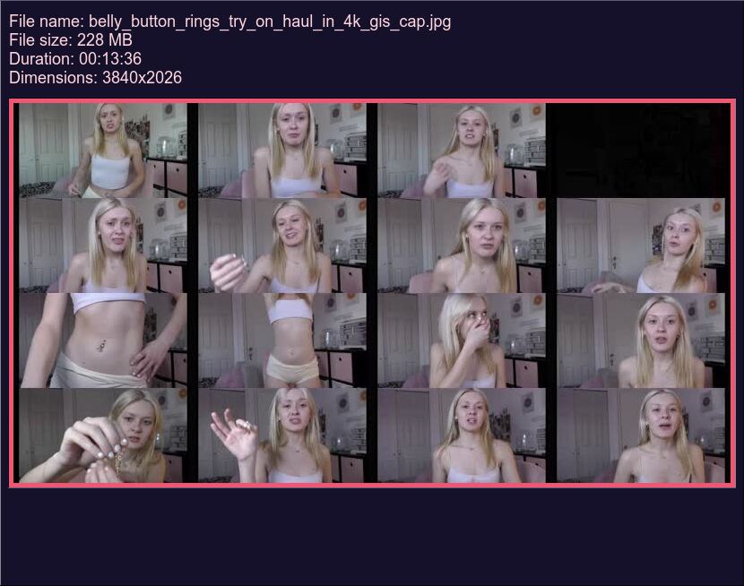 Belly Button Rings Try On Haul In 4 K