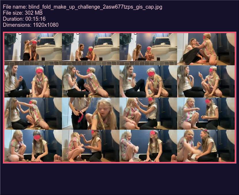 Blind Fold Make Up Challenge 2 Asw 677 Tzps