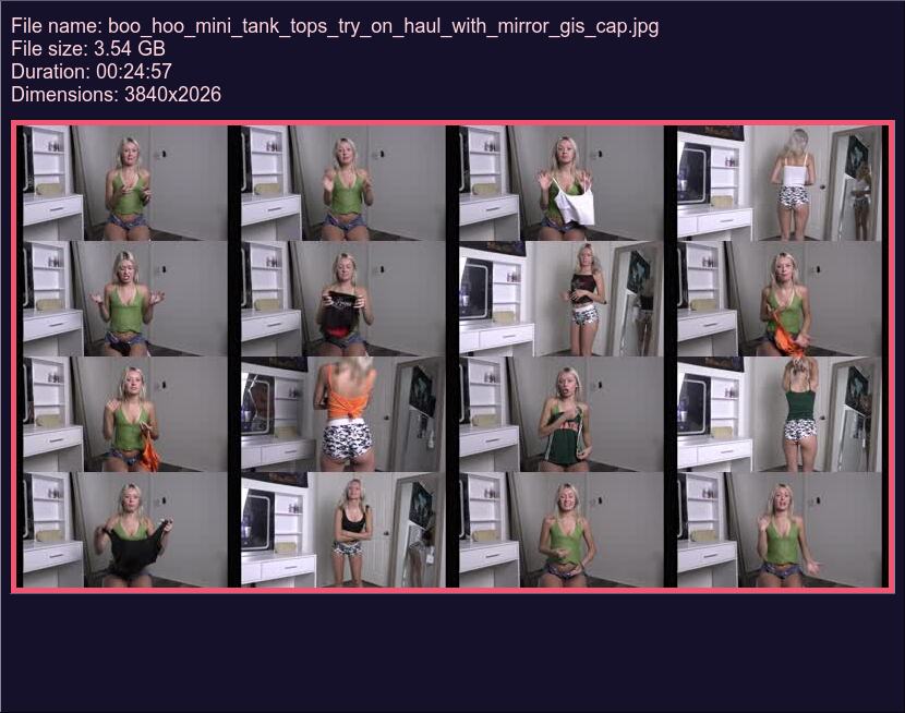 Boo Hoo Mini Tank Tops Try On Haul With Mirror