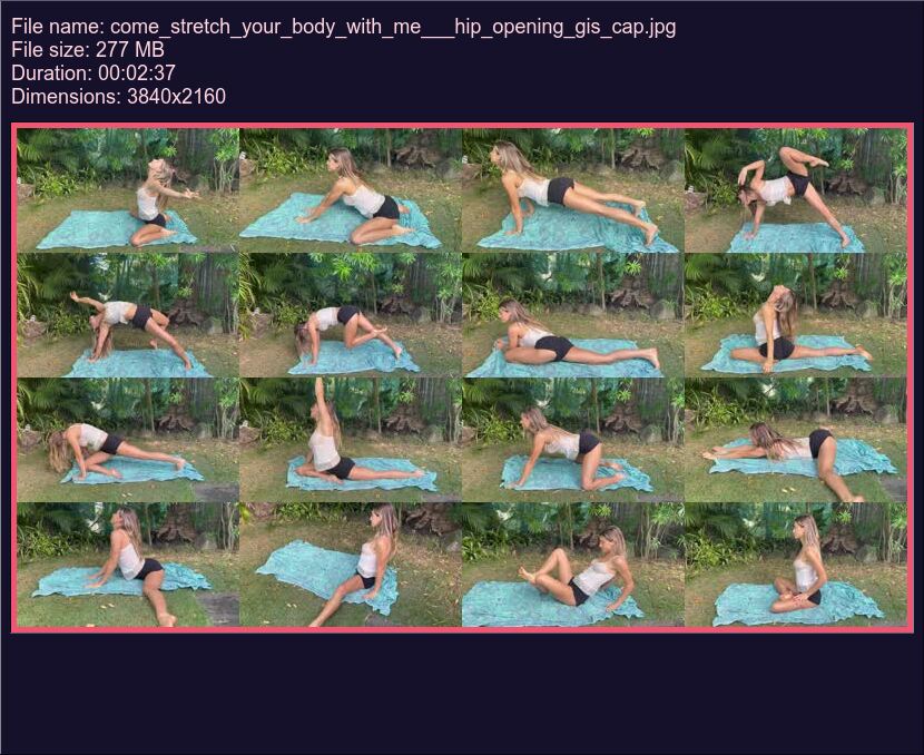 Come Stretch Your Body With Me Hip Opening