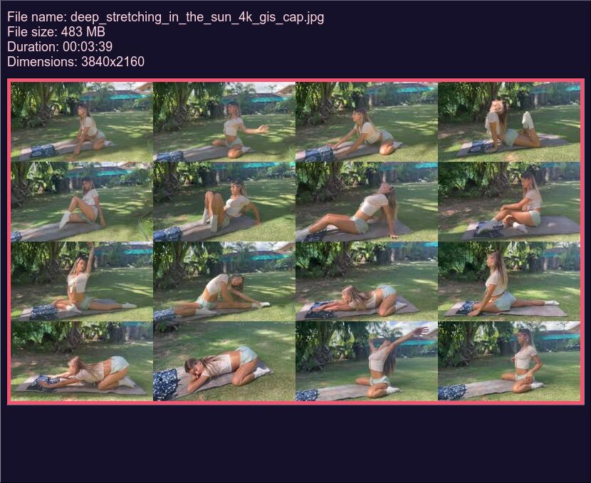 Deep Stretching In The Sun 4 K