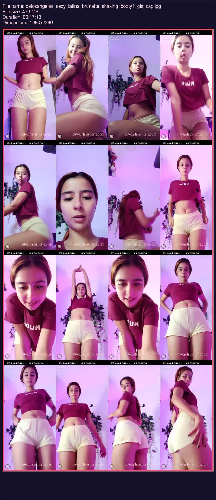 Delosangeles Sexy Latina Brunette Shaking Booty 1