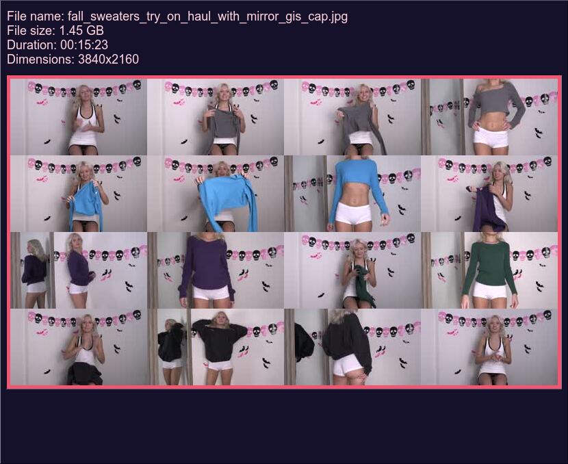 Fall Sweaters Try On Haul With Mirror