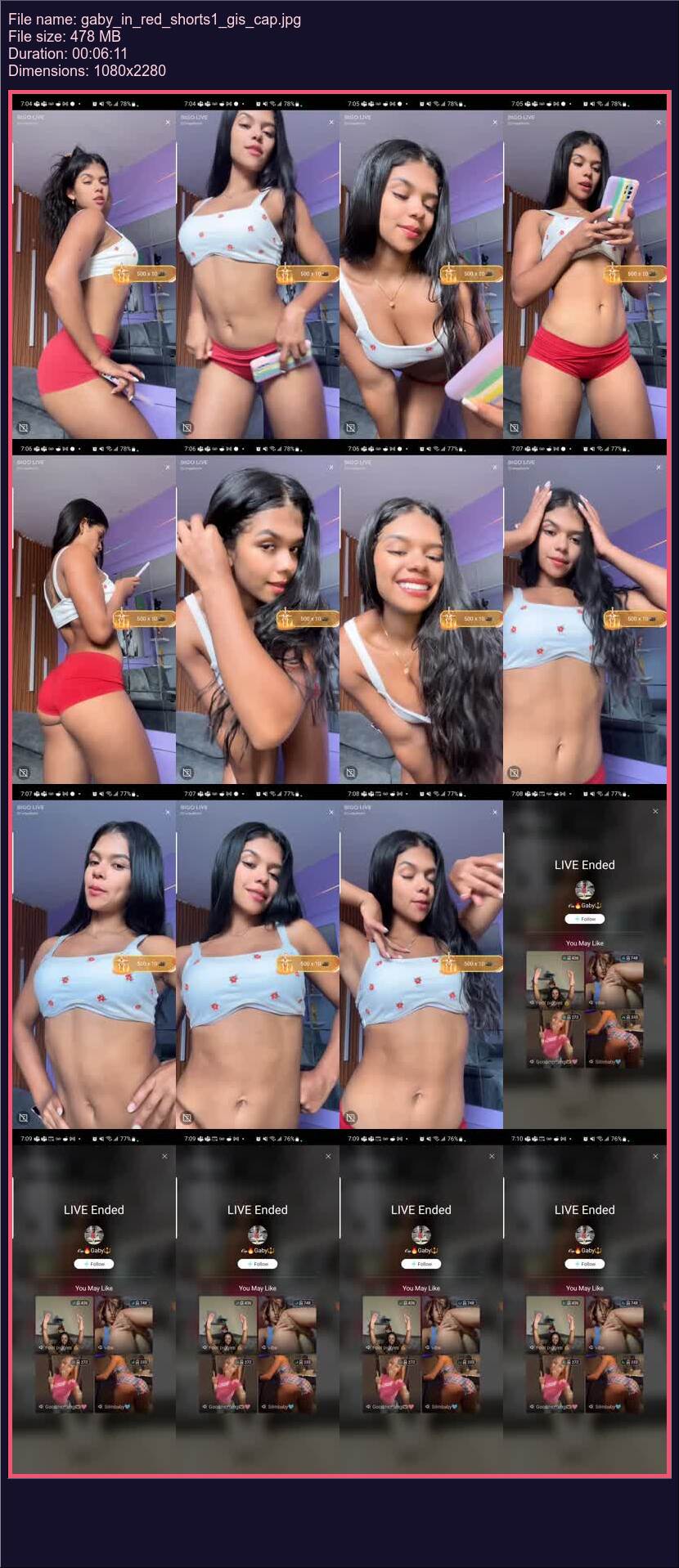 Gaby In Red Shorts 1