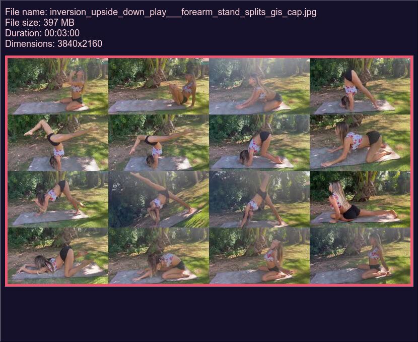 Inversion Upside Down Play Forearm Stand Splits