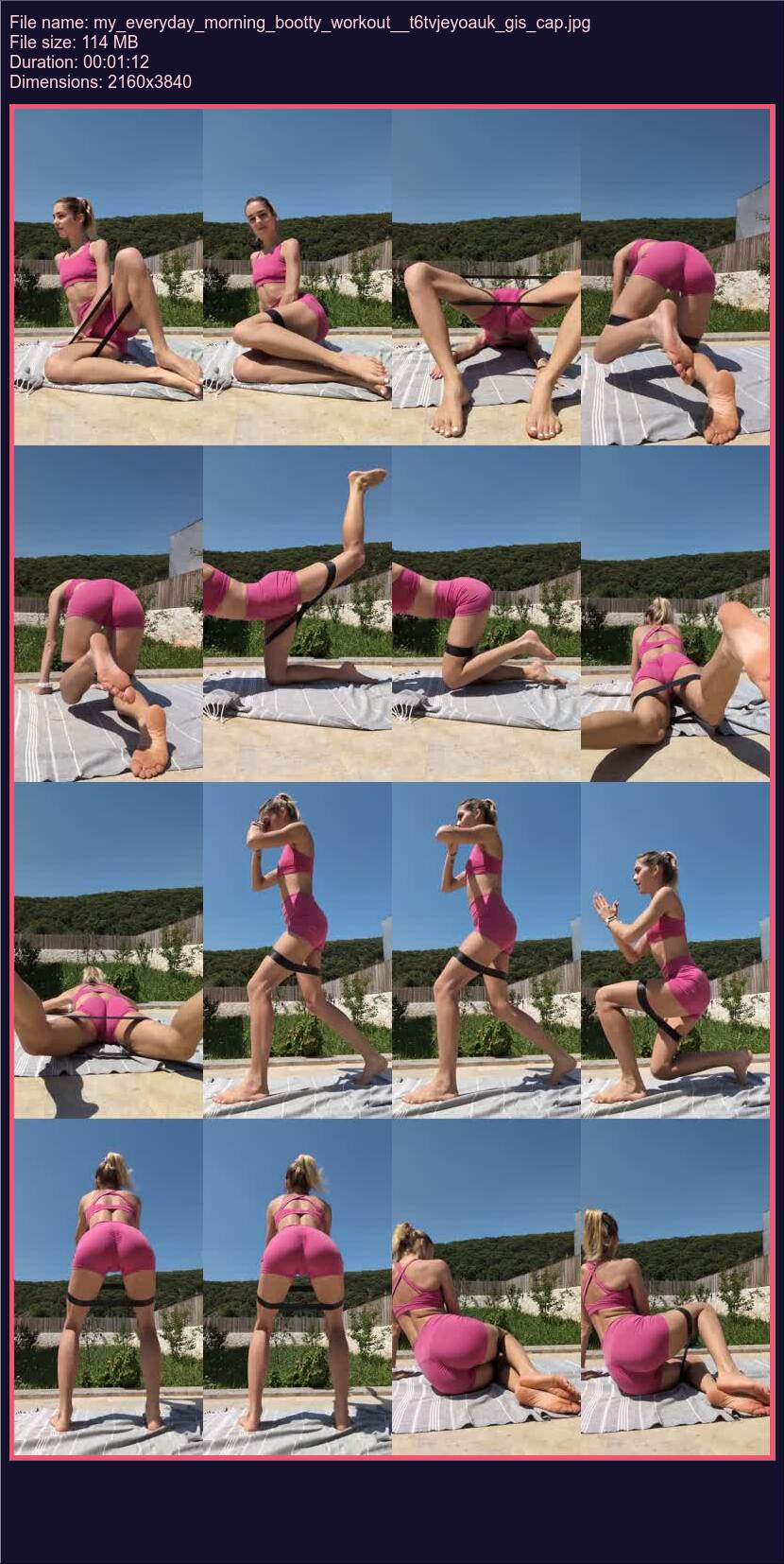 My Everyday Morning Bootty Workout T 6 Tvjeyoauk