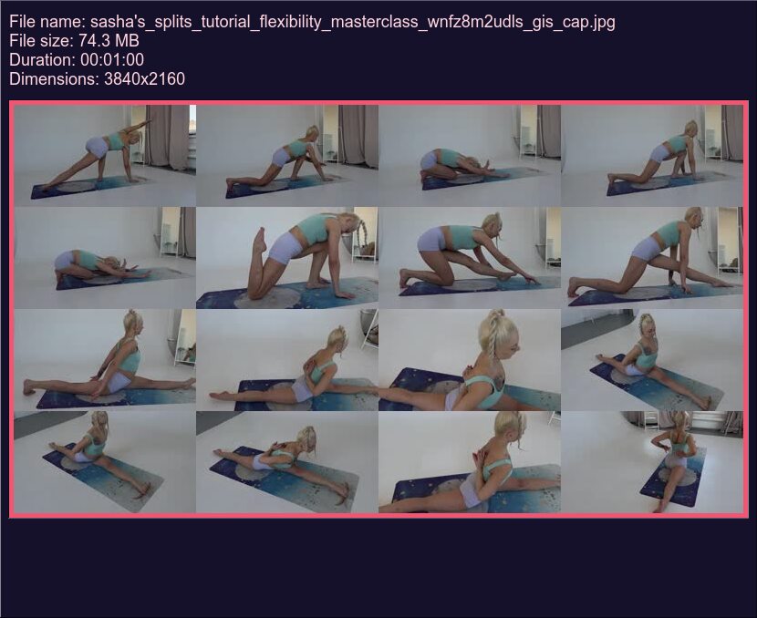 Sashas Splits Tutorial Flexibility Masterclass Wnfz 8 M 2 Udls