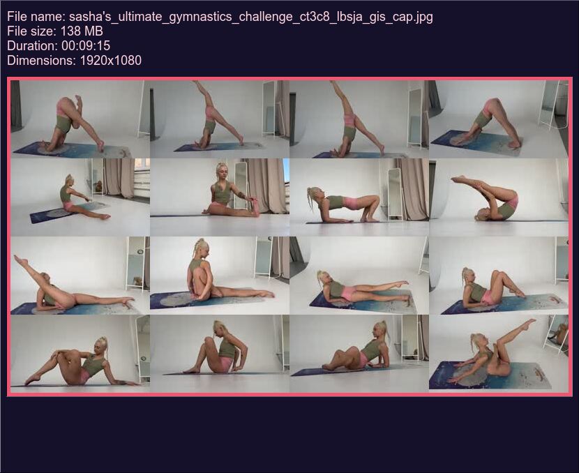 Sashas Ultimate Gymnastics Challenge Ct 3 C 8 Lbsja