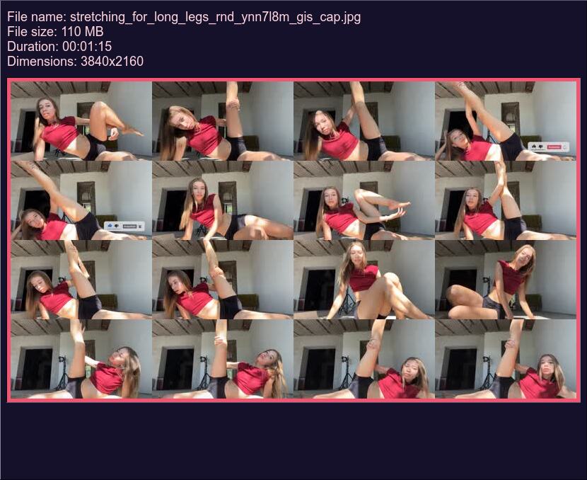 Stretching For Long Legs Rnd Ynn 7 L 8 M