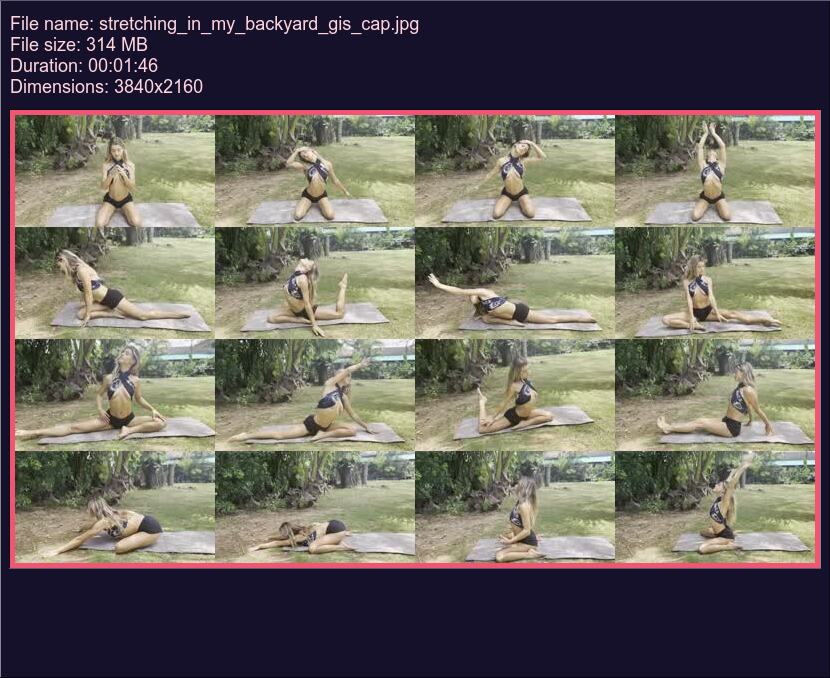 Stretching In My Backyard