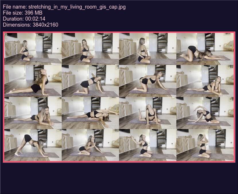 Stretching In My Living Room