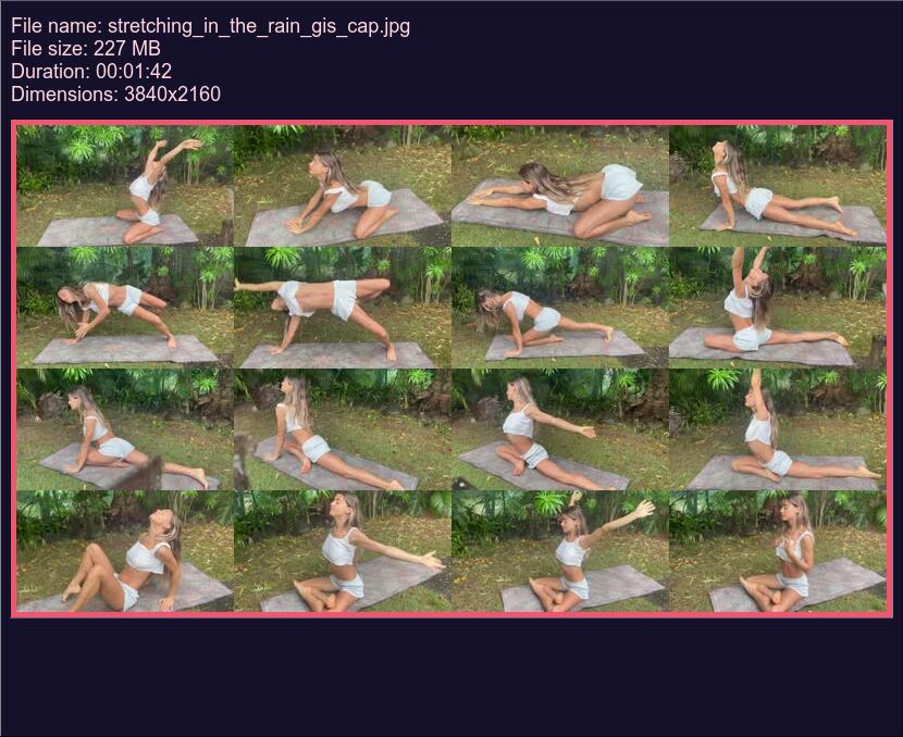 Stretching In The Rain