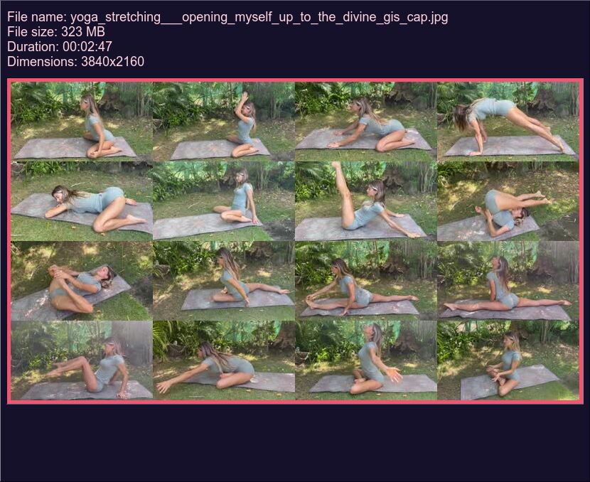 Yoga Stretching Opening Myself Up To The Divine