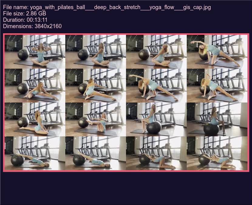 Yoga With Pilates Ball Deep Back Stretch Yoga Flow