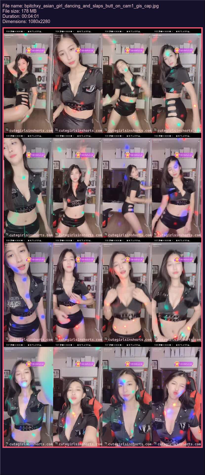 Bpitchxy Asian Girl Dancing And Slaps Butt On Cam 1