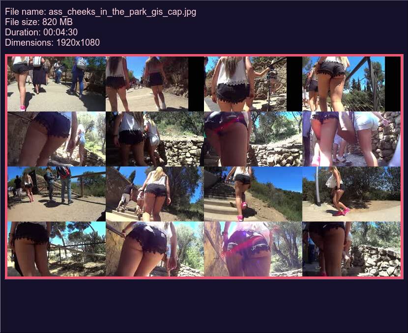 Ass Cheeks In The Park