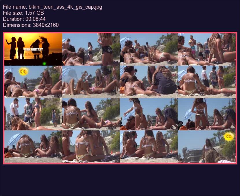 Bikini Teen Ass 4 K