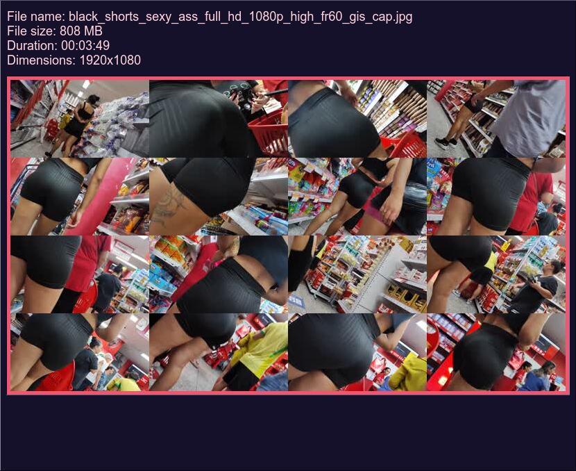 Black Shorts Sexy Ass Full Hd 1080 P High Fr 60