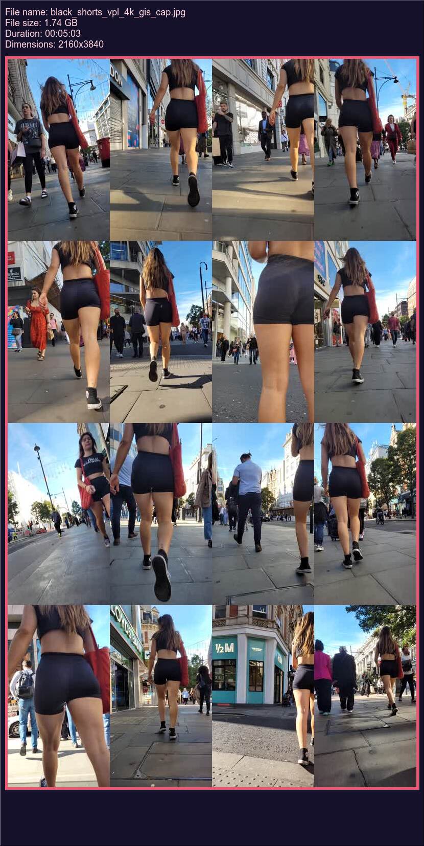 Black Shorts Vpl 4 K