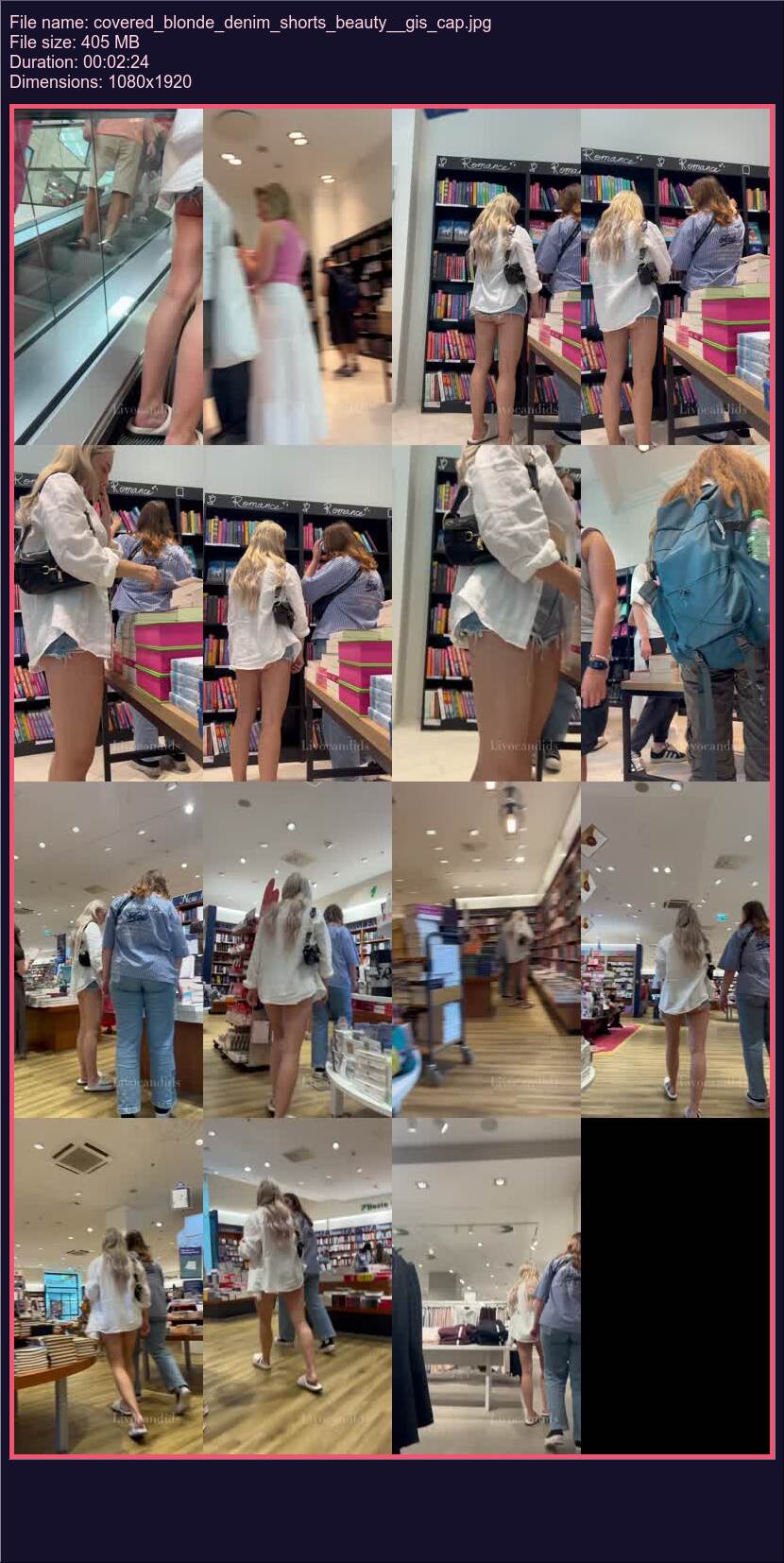 Covered Blonde Denim Shorts Beauty