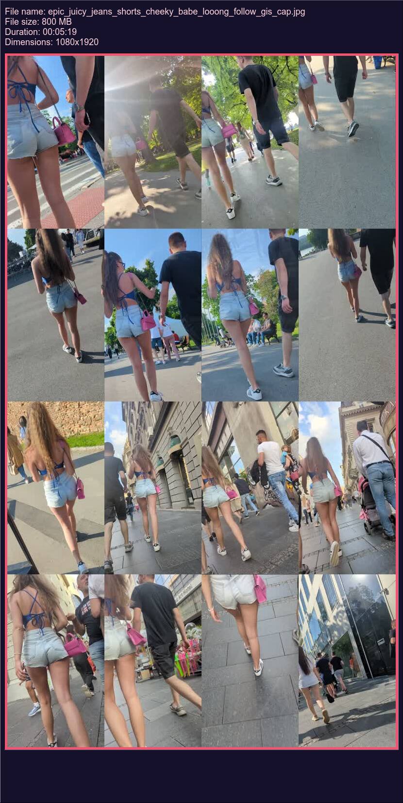 Epic Juicy Jeans Shorts Cheeky Babe Looong Follow