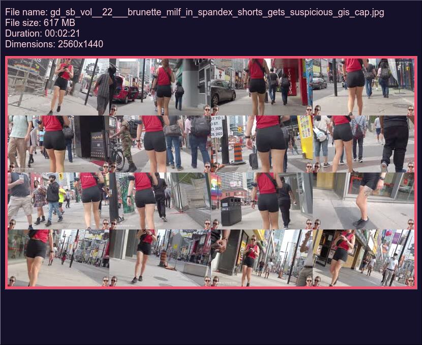 Gd Sb Vol 22 Brunette Milf In Spandex Shorts Gets Suspicious