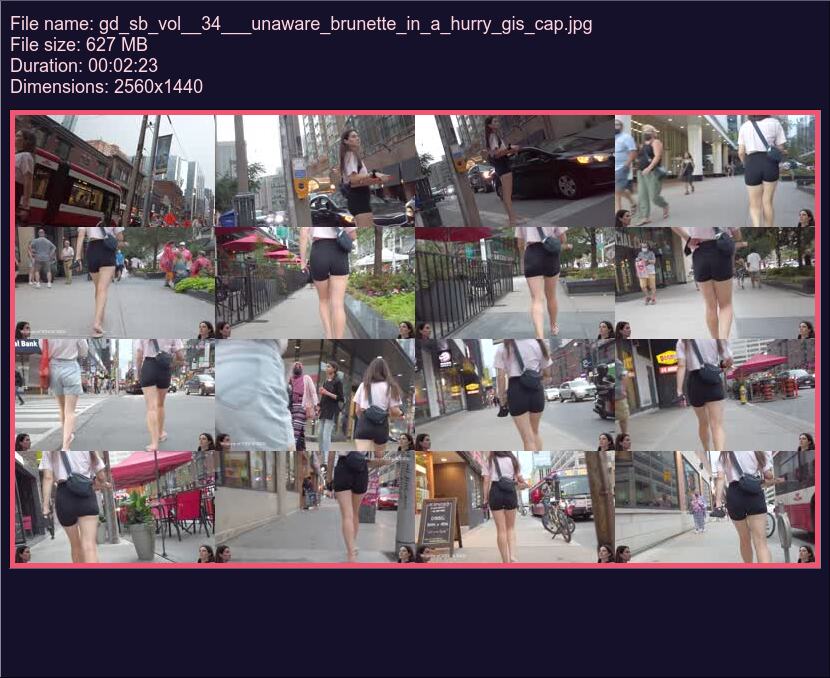 Gd Sb Vol 34 Unaware Brunette In A Hurry