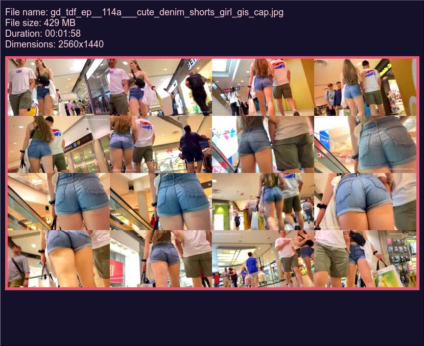 Gd Tdf Ep 114 A Cute Denim Shorts Girl