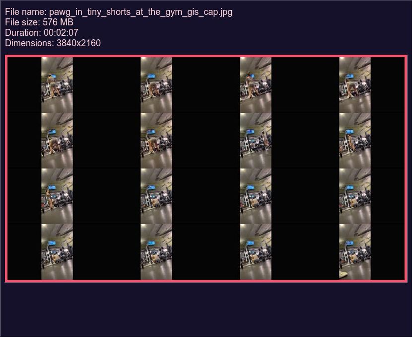 Pawg In Tiny Shorts At The Gym