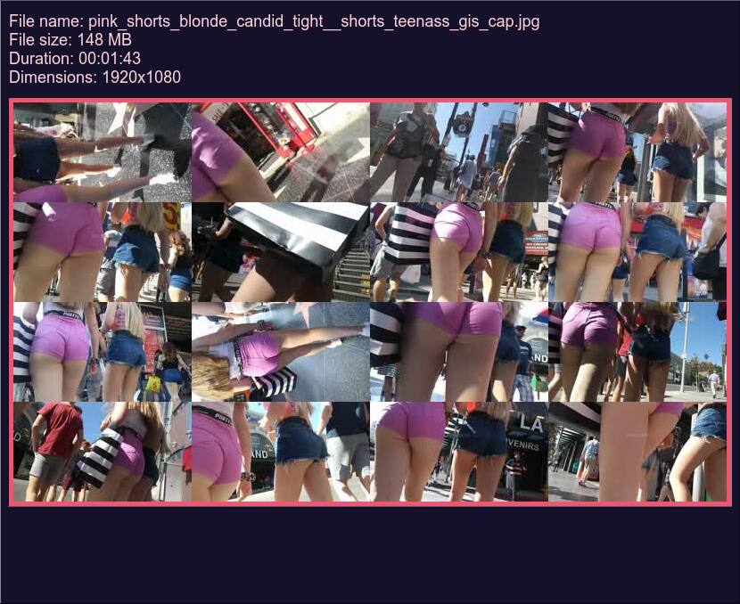 pink_shorts_blonde_candid_tight__shorts_teenass_gis