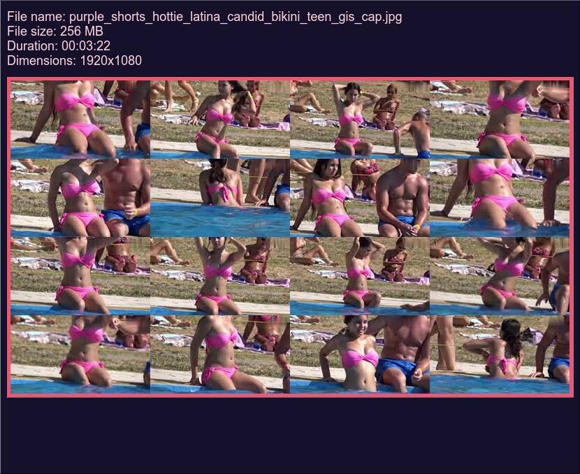 purple_shorts_hottie_latina_candid_bikini_teen_gis